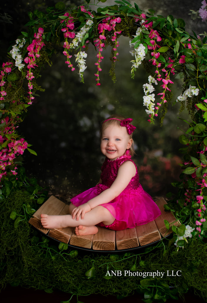 Kate  primavera jardín floral telón de fondo para fotografía bosque niños