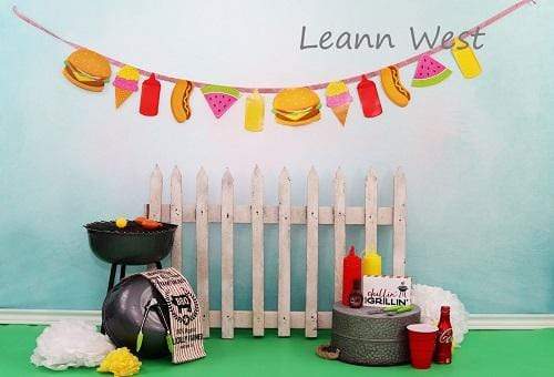 Katebackdrop£ºKate Children Holiday Railing Picnic Spring Backdrop for Photography Designed by Leann West