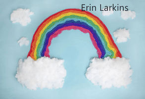 Katebackdrop£ºKate Blue Background with Rainbow Children Backdrop for Photography Designed by Erin Larkins