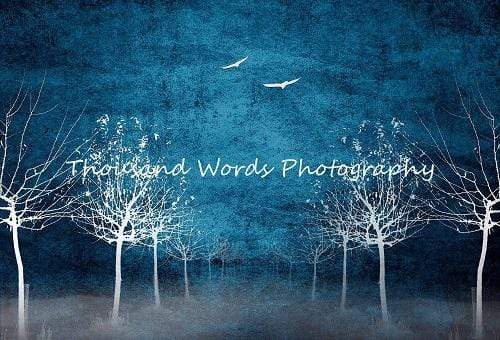 Katebackdrop£ºKate White trees birds high rez Backdrop for Photography Designed by Marina Smith