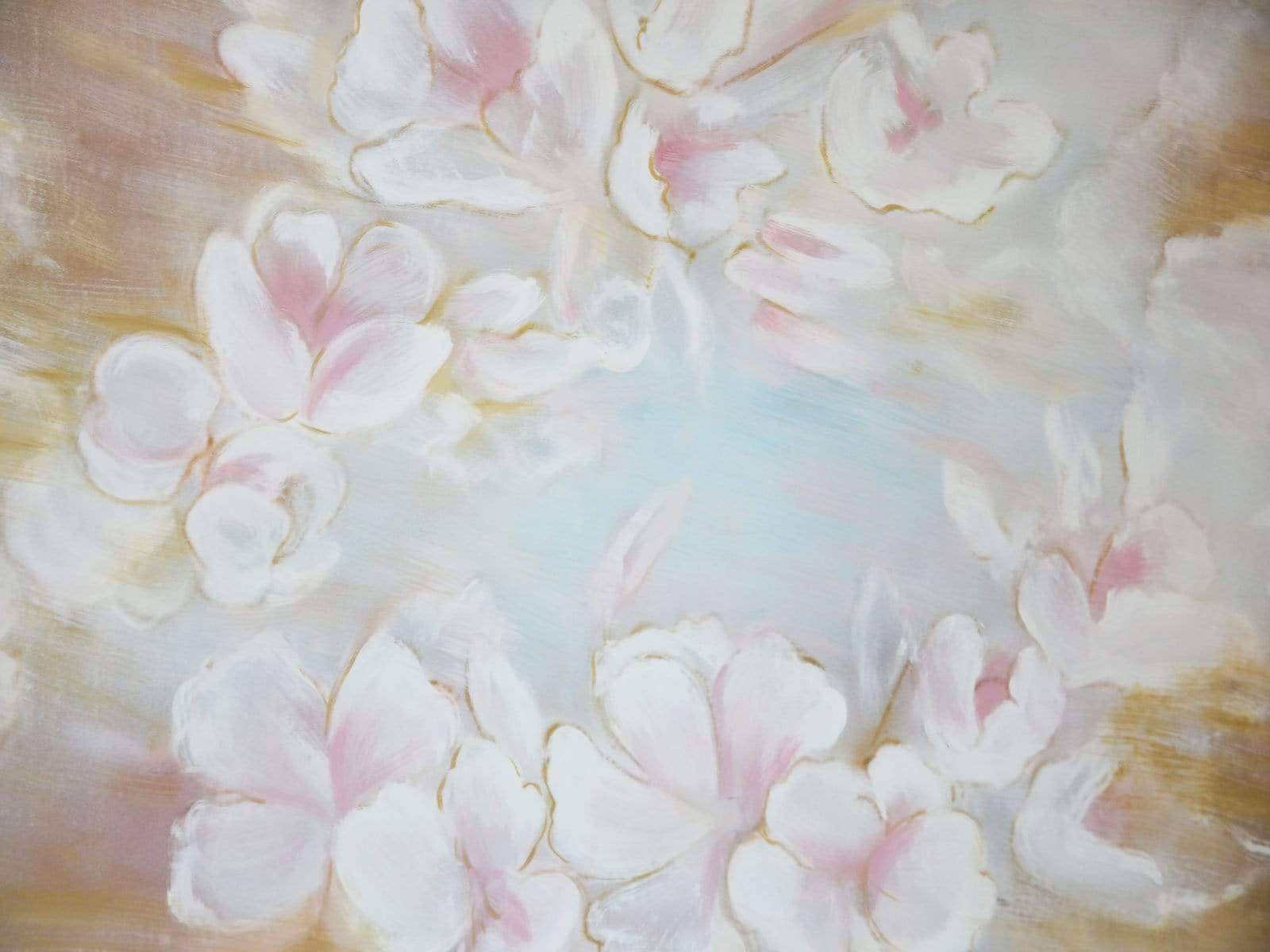 Katebackdrop：Kate Fine art Painting flowers Backdrop