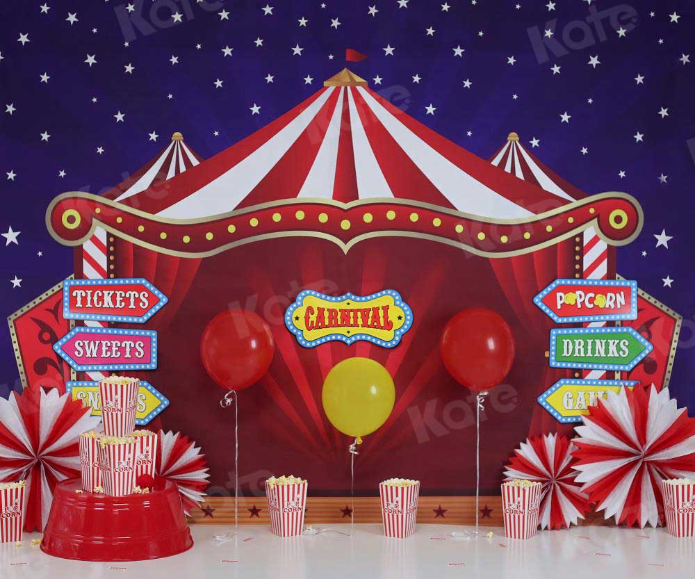 Kate cake smash carnival Telón de fondo para fotografía diseñada por Sherie Skelly