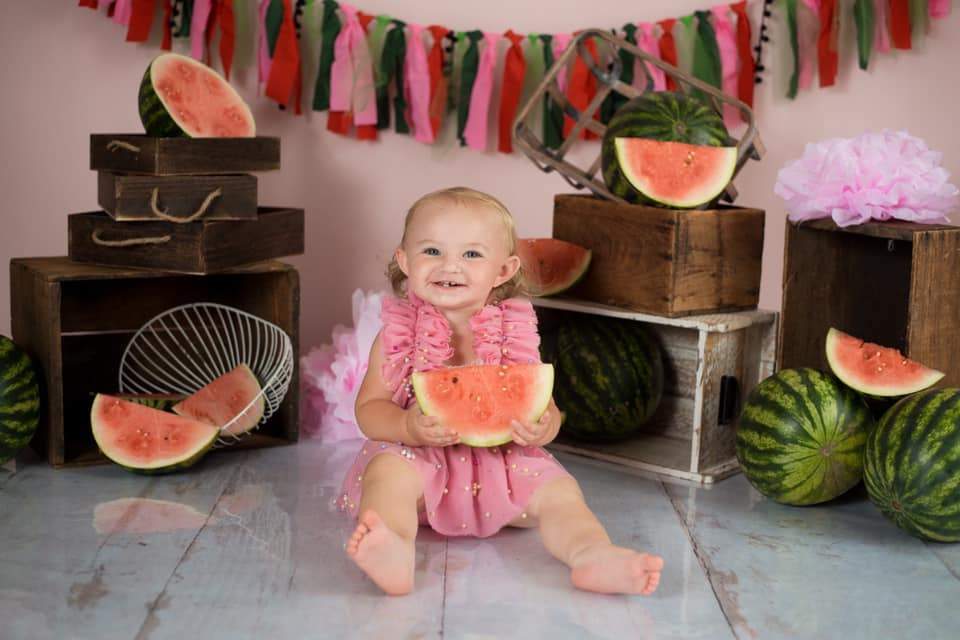 Katebackdrop：Kate Summer Watermelon Decoretions Children Backdrop Designed By Keerstan Jessop