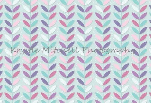 Katebackdrop£ºKate Seamless Leaves Pattern for Girls Backdrop Designed By Krystle Mitchell Photography
