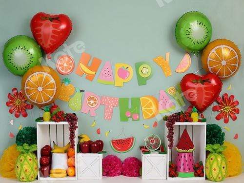 Katebackdrop£ºKate Fruity Birthday Children Backdrop for Photography