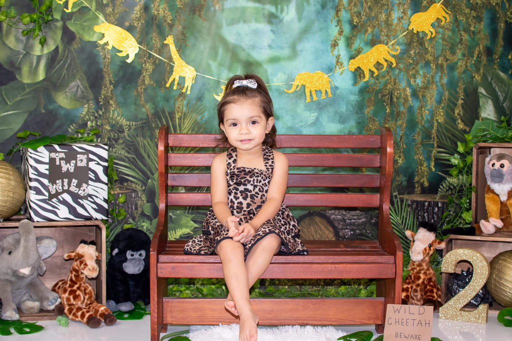 Kate Telón de fondo de la selva cumpleaños bosque niños