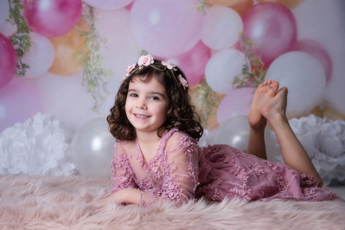 Kate Niños Globos de colores Decoración Telón de fondo para fotografía diseñado por Rose Abbas
