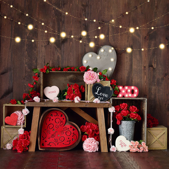 Telón de fondo de las cajas de Kate Valentine diseñado por Mandy Ringe Photography