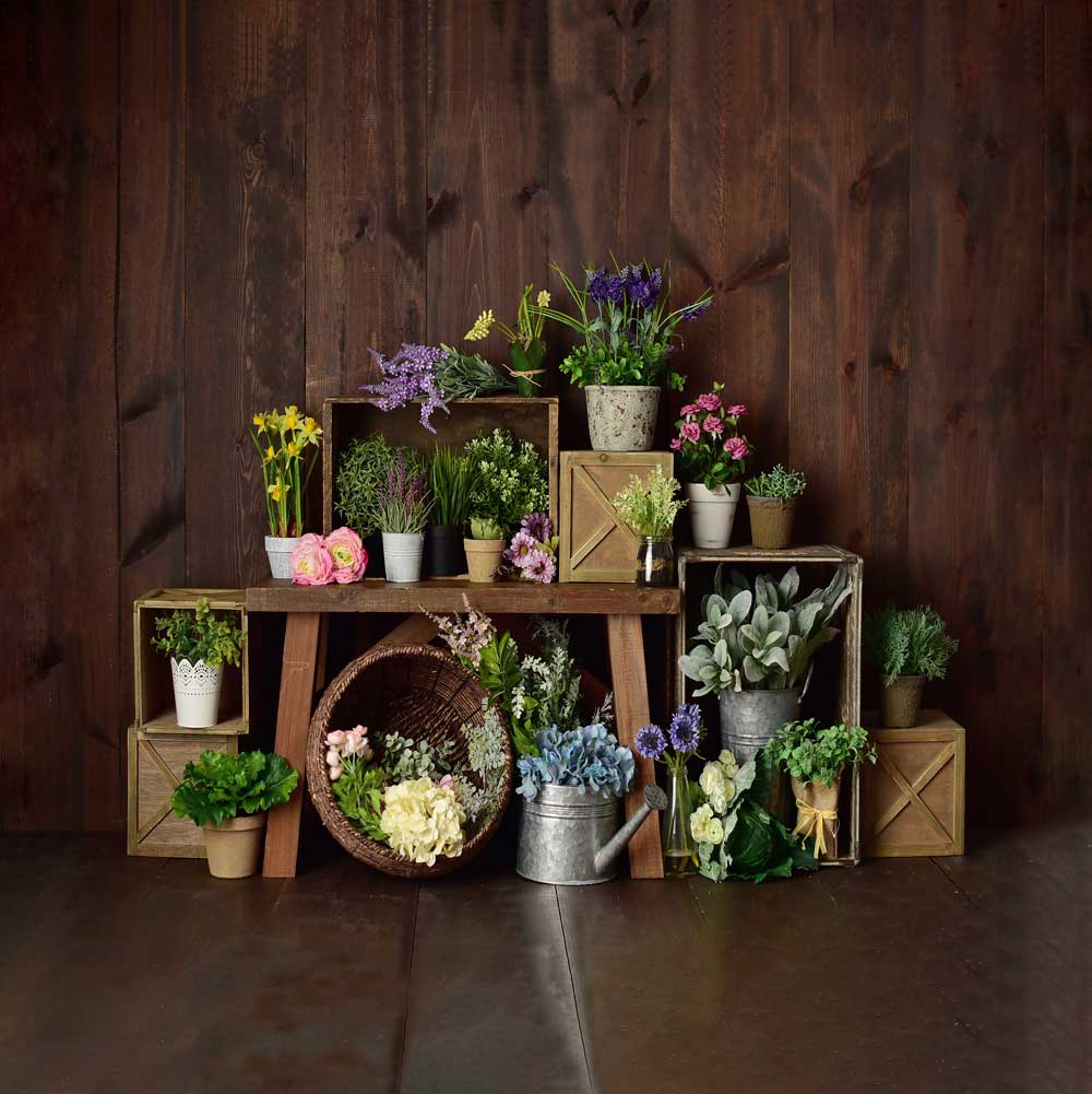Kate Fondo de cajas de flores de primavera diseñado por Mandy Ringe Photography
