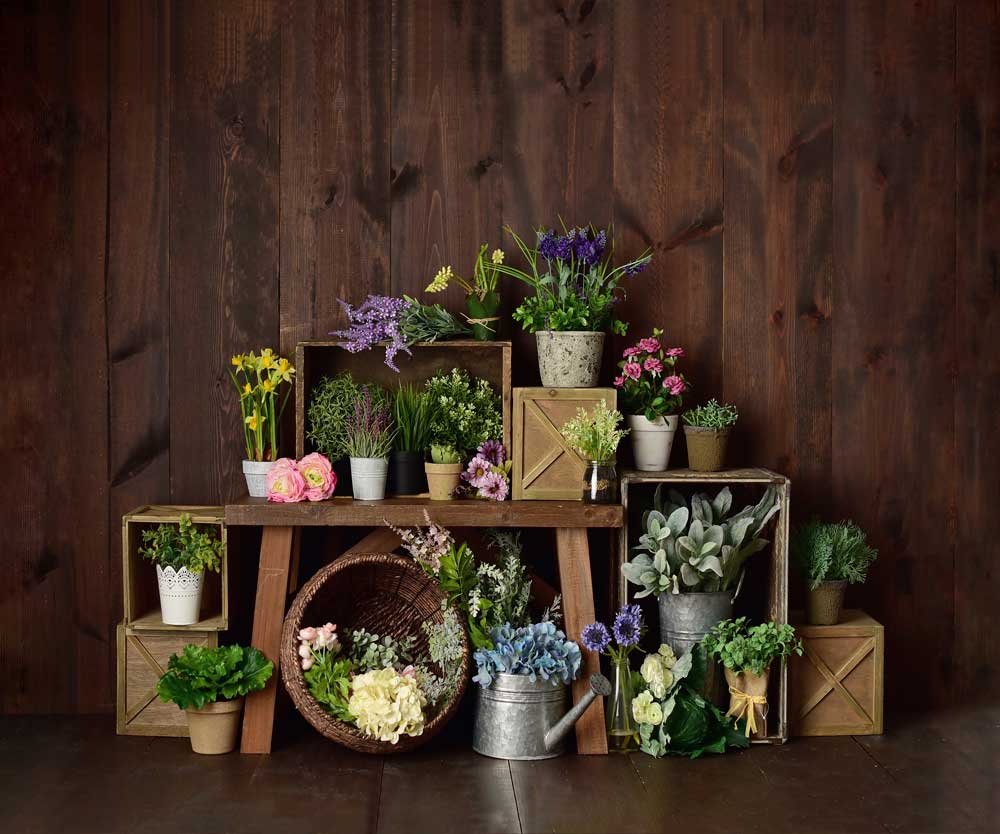 Kate Fondo de cajas de flores de primavera diseñado por Mandy Ringe Photography