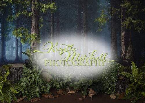 Kate Telón de fondo de bosque arbolado diseñado por Krystle Mitchell Photography