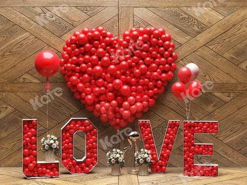Katebackdrop£ºKate Valentine's Day Wooden Wall Backdrop for Photography