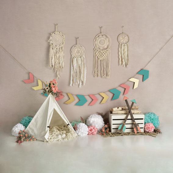 Kate Fondo de cumpleaños de niña salvaje Boho diseñado por Mandy Ringe Photography