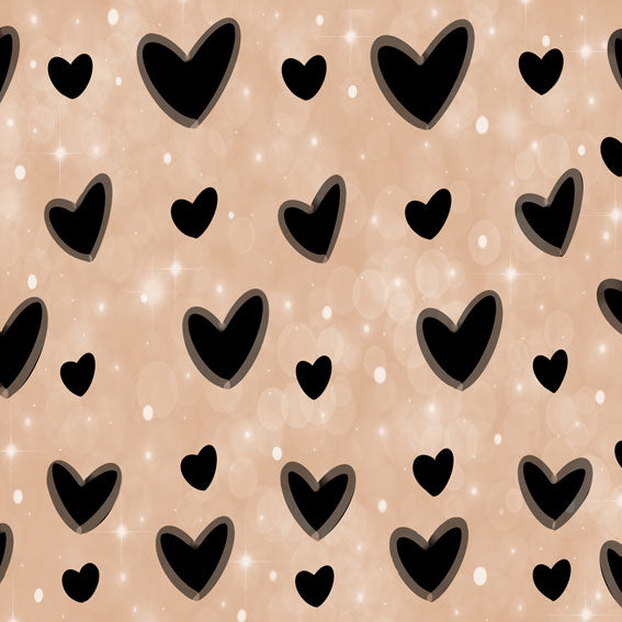 Kate Telón de fondo de corazones de San Valentín diseñado por Modest Brushes