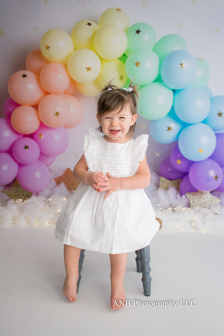 Kate globos guirnalda infantil telón de fondo Diseñado por Megan Leigh Photography