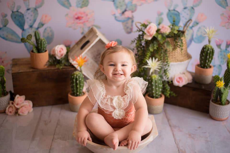 Katebackdrop£ºKate Emmas Cactus Children Backdrop Designed by Keerstan Jessop