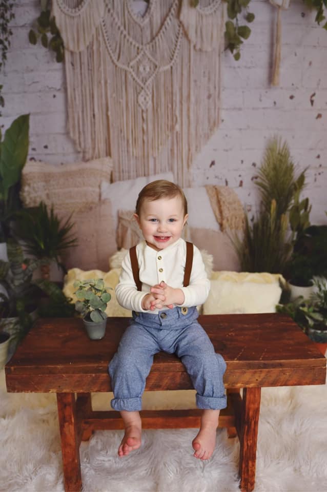 Kate Almohadas de piso de macramé Boho con fondo de plantas de primavera madre diseñado por Mandy Ringe Photography