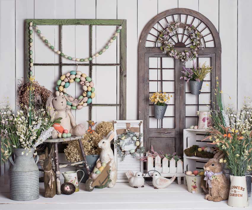 Kate Pascua \ primavera floral Archway Telón de fondo diseñado por Rose Abbas