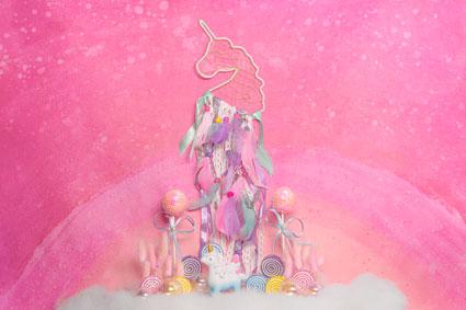 Kate Cake Smash Unicornio Telón de fondo diseñado por Mini MakeBelieve