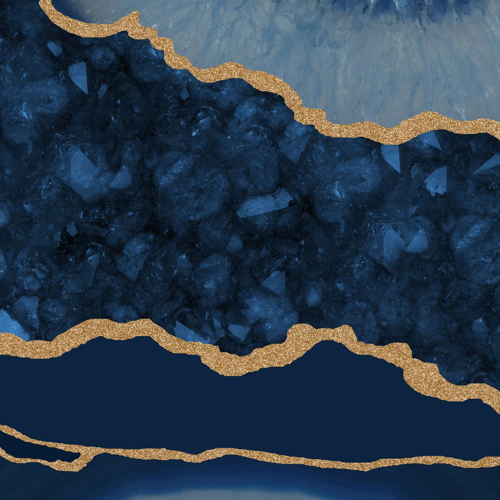 Kate Tapiz Geoda Azul Telón de fondo diseñado por Mini MakeBelieve