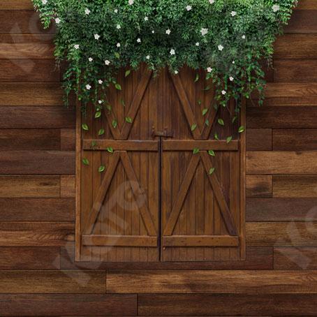 Kate Fondo de vides verdes de la puerta marrón de la granja del día de la madre diseñado por JS Photography