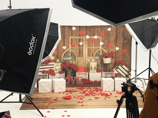 Kate Fondo de rosas de amor de San Valentín diseñado por Emetselch