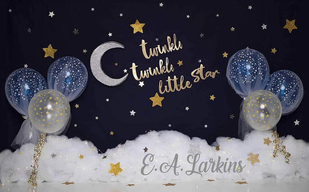 Katebackdrop£ºKate  Twinkle Stars with Balloons Backdrop for Photography Designed By Erin Larkins