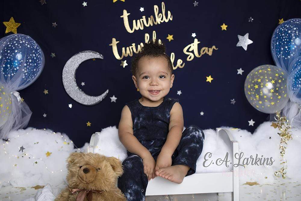 Katebackdrop£ºKate  Twinkle Stars with Balloons Backdrop for Photography Designed By Erin Larkins