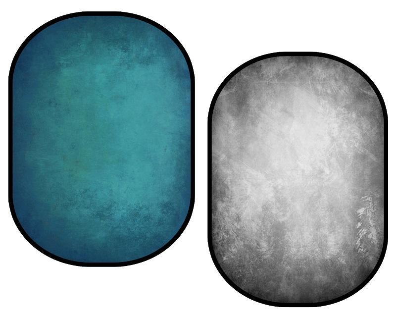 Kate Textura abstracta gris / Fotografía de fondo plegable de textura abstracta verde azul 1.5x2m