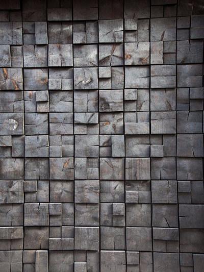Kate Pared de celosía de ladrillo irregular oscura habitación fondos de fotografía gris