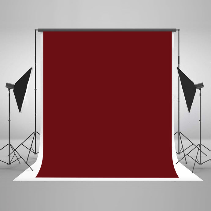 Fondo de tela de fotografía de tela sólida de color rojo oscuro de Kate