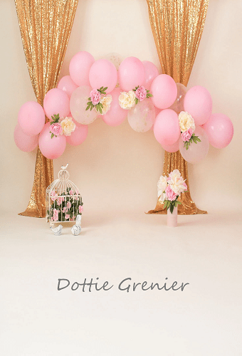 Katebackdrop£ºKate Balloons and Decorations Birthday Backdrop for Children Designed by Dottie Grenier