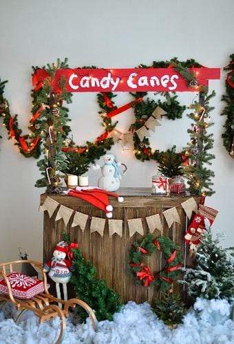 Cargar imagen en el visor de la galería, Katebackdrop£ºKate Christmas Candy Canes Children Backdrop for Photography