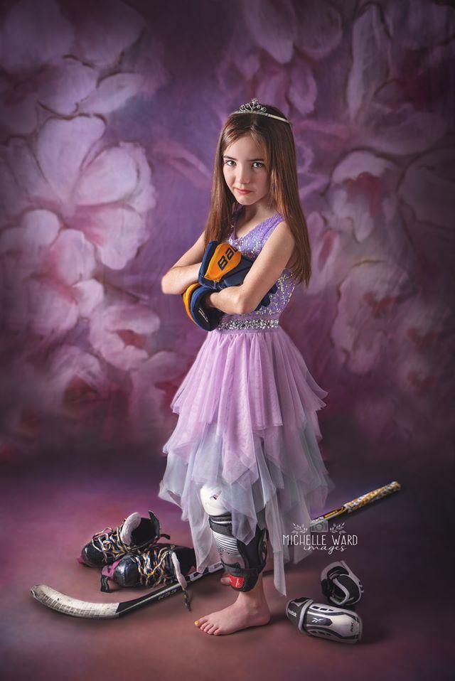 Katebackdrop：Kate Fine Art Purple Painting Flowers Backdrop for Photography