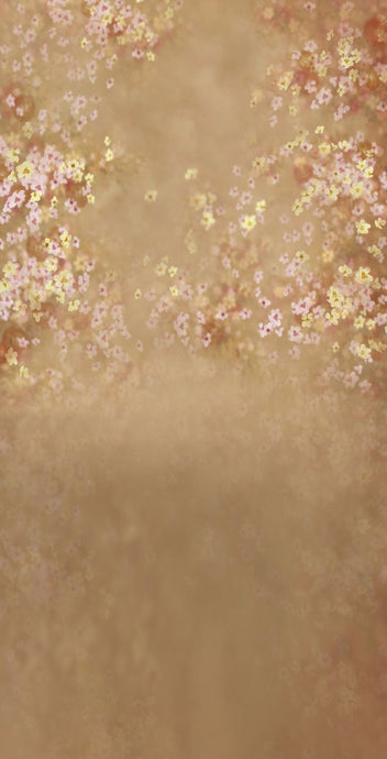Kate Barrido de telón de fondo de flores de color marrón tembloroso para fotografía