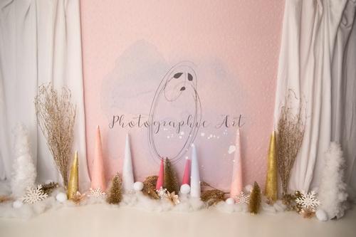 Katebackdrop£ºKate Pink Sparkly Winter Wonderland Backdrop Designed by Jenna Onyia