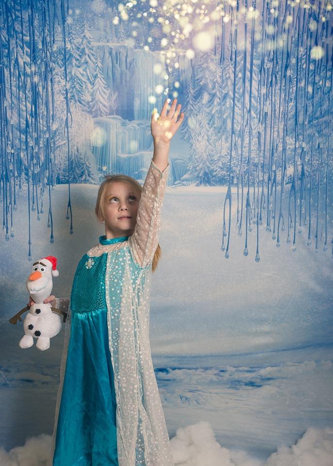 Cargar imagen en el visor de la galería, Katebackdrop：Kate Winter Wonderland Snow Backdrop Christmas Backdrop