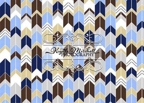 Katebackdrop：Kate Chevron Seamless Dark Color for Boys Backdrop Designed By Krystle Mitchell Photography