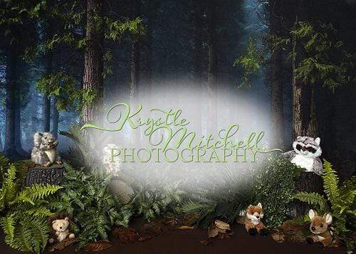 Katebackdrop£ºKate Woodland Creatures Forest Backdrop Designed By Krystle Mitchell Photography