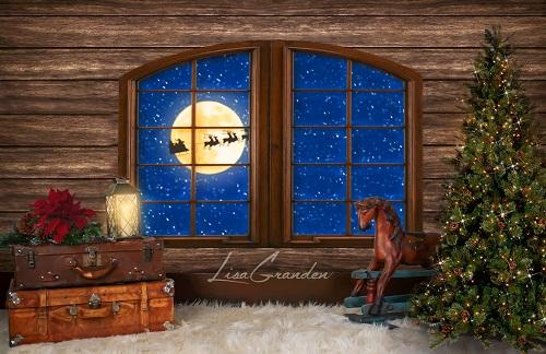 Kate Telón de fondo de árbol de Navidad para fotografía diseñado por Lisa Granden