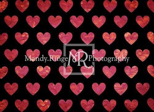 Katebackdrop：Kate Painted Heart Pattern Valentines Backdrop Designed By Mandy Ringe Photography
