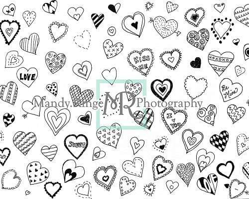 Cargar imagen en el visor de la galería, Katebackdrop£ºKate Valentine&#39;s Doodles Backdrop Designed By Mandy Ringe Photography