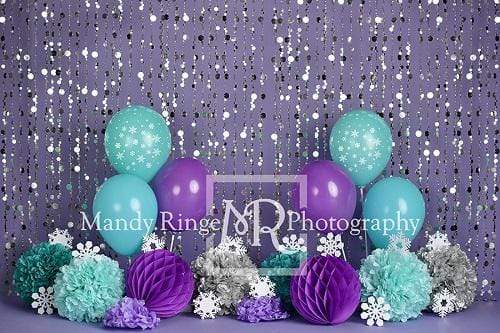 Cargar imagen en el visor de la galería, Katebackdrop£ºKate Winter Onederland Purple Backdrop Designed By Mandy Ringe Photography