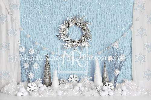 Cargar imagen en el visor de la galería, Katebackdrop：Kate Winter Onederland Snowflake Backdrop Designed By Mandy Ringe Photography