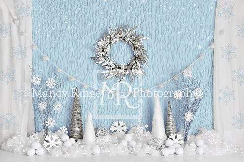 Cargar imagen en el visor de la galería, Katebackdrop：Kate Winter Onederland Snowflake Backdrop Designed By Mandy Ringe Photography