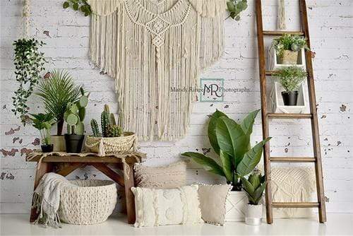 Cargar imagen en el visor de la galería, Katebackdrop£ºKate Boho Macrame Birthday Backdrop Designed By Mandy Ringe Photography
