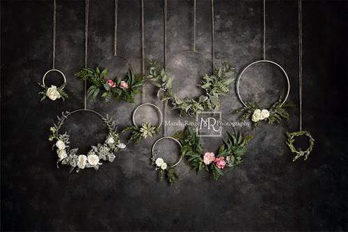 Katebackdrop£ºKate Dark Floral Hoops Backdrop Designed By Mandy Ringe Photography