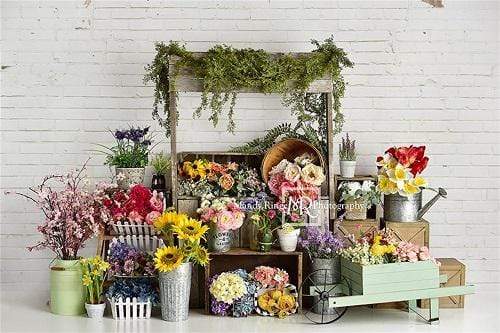 Katebackdrop：Kate Spring Flower Stand Backdrop Designed By Mandy Ringe Photography