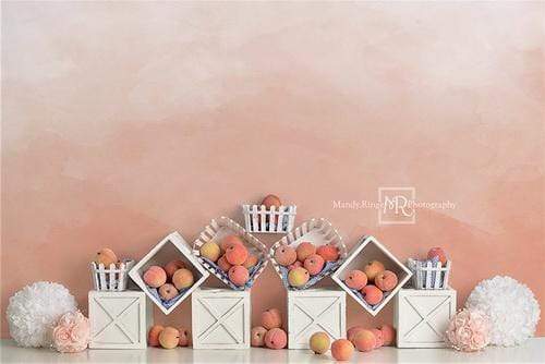 Katebackdrop£ºKate Summer Peaches and Cream Backdrop for Children Designed By Mandy Ringe Photography