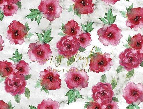 Katebackdrop：Kate Fine Art Pink Flower Backdrop Designed by Megan Leigh Photography